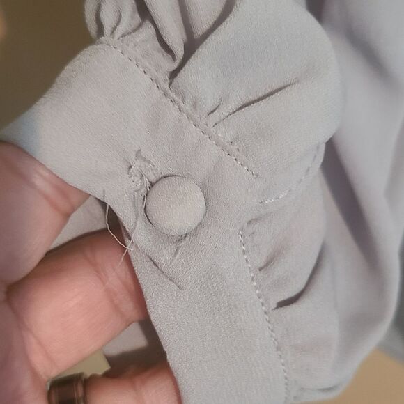 Lulu's Status Update Light Grey Shift Dress - Picture 5 of 6